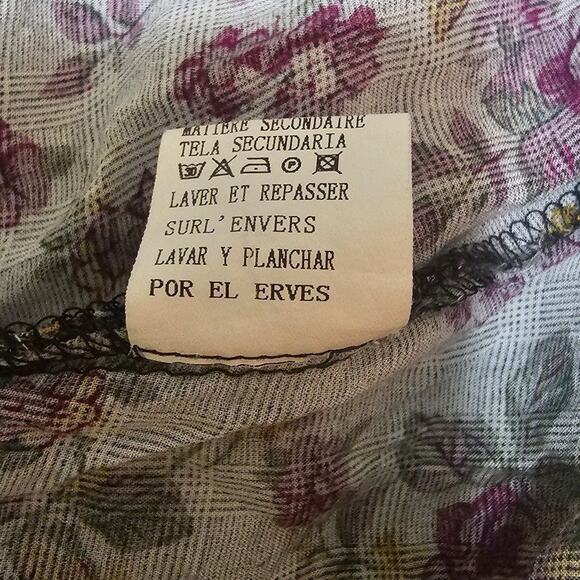 Forla Paris Patchwork Butterfly Asymmetrical Y2K Dress Size M Boho Whimsygoth - Picture 8 of 8